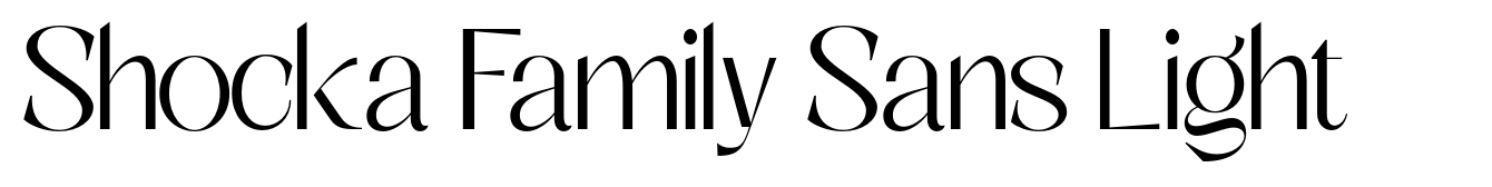 Shocka Family Sans Light